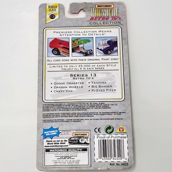 MATCHBOX Premiere Retro 70's Collection Big Banger Car Model - Picture 5 of 13